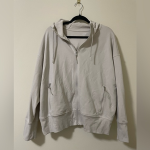 Old Navy Active Dynamic Fleece‎ Breathable Zip Hoodie in Cream - 2X